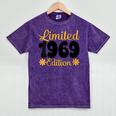 Limited 1969 Edition Retro Nostalgia Art Mineral Wash Tshirts Mineral Purple