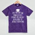 Linguistics Major Graduation Mineral Wash Tshirts Mineral Purple