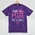 Little Miss Pre-K Grad Preschool Prek Graduation 2025 Mineral Wash Tshirts Mineral Purple