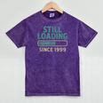 Still Loading Since 1999 Retro Tech Nostalgia Mineral Wash Tshirts Mineral Purple