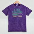 Still Loading Since 1999 Retro Tech Nostalgia Mineral Wash Tshirts Mineral Purple