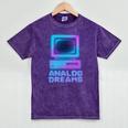 Lofi Reverie Analog Dreams Pixel 90s Desktop VHS Nostalgia Mineral Wash Tshirts Mineral Purple