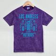 Los Angeles Hotrods Automotive Nostalgia Premium Tri-Blend Mineral Wash Tshirts Mineral Purple