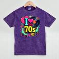 I Love The 70s Vintage Cassette Roller Vinyl Nostalgia 70s Mineral Wash Tshirts Mineral Purple