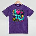 I Love The 70s Vintage Cassette Roller Vinyl Nostalgia 70s Mineral Wash Tshirts Mineral Purple