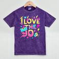I Love The 90'S 90s Retro Nostalgia Premium Tri-Blend Mineral Wash Tshirts Mineral Purple I Love The 90'S 90s Retro Nostalgia Premium Tri-Blend Mineral Wash Tshirts Mineral Purple