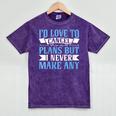 I Would Love To Cancel Plans But i Never Make Any Introvert Mineral Wash Tshirts Mineral Purple