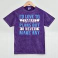 I Would Love To Cancel Plans But i Never Make Any Introvert Mineral Wash Tshirts Mineral Purple