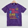 I Love You All Class Dismissed Teacher School Graduation Men Women Girls Kids Mineral Wash Tshirts Mineral Purple