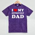 I Love My Introvert Dad I Heart My Introvert Dad Mineral Wash Tshirts Mineral Purple I Love My Introvert Dad I Heart My Introvert Dad Mineral Wash Tshirts Mineral Purple