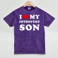 I Love My Introvert Son I Heart My Introvert Son Mineral Wash Tshirts Mineral Purple I Love My Introvert Son I Heart My Introvert Son Mineral Wash Tshirts Mineral Purple