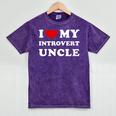 I Love My Introvert Uncle I Heart My Introvert Uncle Mineral Wash Tshirts Mineral Purple I Love My Introvert Uncle I Heart My Introvert Uncle Mineral Wash Tshirts Mineral Purple