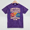 Lunch Boxes With Stickers Lunch Box Nostalgia Retro Mineral Wash Tshirts Mineral Purple