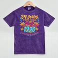 Made In 1990 Limited Edition 90s Nostalgia 34th Birthday Mineral Wash Tshirts Mineral Purple