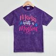 Mama With A Masters Degree Mom Graduation Mother's Day Mineral Wash Tshirts Mineral Purple