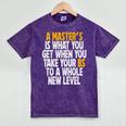Master Degree When You Take Bs To New Level Graduation Premium Mineral Wash Tshirts Mineral Purple