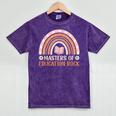 MASTER OF EDUCATION ROCK Master Graduation Mineral Wash Tshirts Mineral Purple