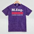 Master Of Engineering Engineer Master Graduation Mineral Wash Tshirts Mineral Purple