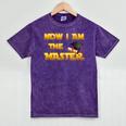 Now I Am The Master Shirt Graduation MBA Masters Tee Mineral Wash Tshirts Mineral Purple