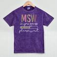 Master Social Worker MSW Graduation Social Work Student Mineral Wash Tshirts Mineral Purple
