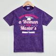 Master University Degree Master Graduation Party Girl Mineral Wash Tshirts Mineral Purple