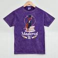 Mastered It Black Girl Masters Degree Graduation Black Queen Mineral Wash Tshirts Mineral Purple