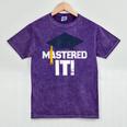 Mastered It T Shirt Graduation Men Graduate Mineral Wash Tshirts Mineral Purple
