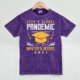 Master's Degree 2021 Master Graduation Graduate Mineral Wash Tshirts Mineral Purple