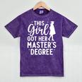 Masters Degree Art For Women Girls Masters Degree Graduation Mineral Wash Tshirts Mineral Purple