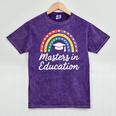 Masters Degree In Education Graduation Matching Graduate Mineral Wash Tshirts Mineral Purple