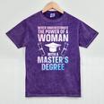 Masters Degree Graduation Art For Women Girls Masters Degree Mineral Wash Tshirts Mineral Purple