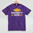 Masters Degree Graduation Mastered It Class Of 2026 Graduate Mineral Wash Tshirts Mineral Purple
