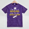 Masters Degree Graduation Men Women MSW MPH Premium Mineral Wash Tshirts Mineral Purple
