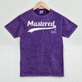 Master's Degree Mastered It 2021 Graduation Mineral Wash Tshirts Mineral Purple