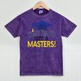 Masters Degree Proud Dad Graduation Shirt MBA Social Work Mineral Wash Tshirts Mineral Purple