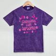 Masters Graduation Educated Latina Chingona Con Diploma Mineral Wash Tshirts Mineral Purple