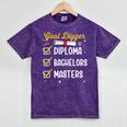 Masters Graduation Goal Digger Mastered It Mineral Wash Tshirts Mineral Purple