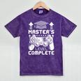 Master's Level Complete College Graduation Mineral Wash Tshirts Mineral Purple