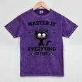 Masters Mastered It Graduate Master Degree Graduation Mineral Wash Tshirts Mineral Purple