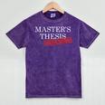 Master's Thesis Defense Tshirt Defended Graduation Mineral Wash Tshirts Mineral Purple