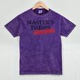 Master's Thesis Defense Tshirt Masters Graduation Shirt Mineral Wash Tshirts Mineral Purple