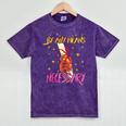 By Any Means Necessary Graduation HBCU Educated Girl Mineral Wash Tshirts Mineral Purple