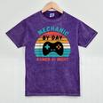 Mechanic Birthday For Graduation Or Christmas Mineral Wash Tshirts Mineral Purple