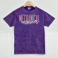 Mechanical Engineer Graduation Engineer Student Engineering Mineral Wash Tshirts Mineral Purple