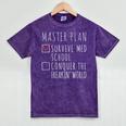 Med School Student Future Doctor Graduation Mineral Wash Tshirts Mineral Purple