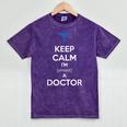 Medical Student Almost Doctor Med School Graduation Mineral Wash Tshirts Mineral Purple