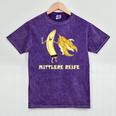 Medium Mature Banana Banana Real School Graduation Celebrations Mineral Wash Tshirts Mineral Purple
