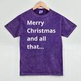 Merry Christmas Sarcastic Phrase For Introvert People Mineral Wash Tshirts Mineral Purple
