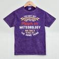 Meteorology Major Student Shirt Graduation Mineral Wash Tshirts Mineral Purple