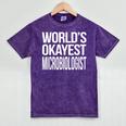 Microbiologist Microbiology Major Graduation Men Mineral Wash Tshirts Mineral Purple